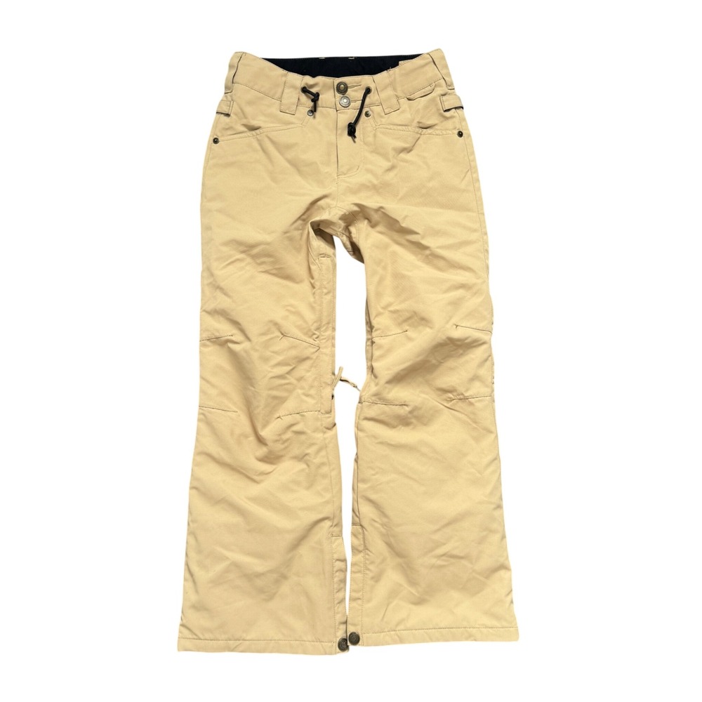 DC Shoes Kids Snowboard Pants Tan Khaki Water 10K Proof Size 12 L Large